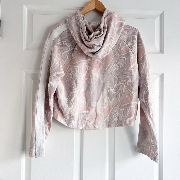 Anthropologie x The Upside Marbled Cropped Hoodie Medium - Picture 4 of 7